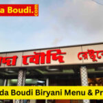 Dada Boudi Biryani Price List Menu