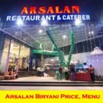 Arsalan Biryani Price list and Menu