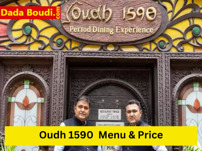 Oudh 1590 Menu Price