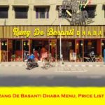 Rang De Basanti Dhaba menu price list