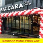 baccara menu price