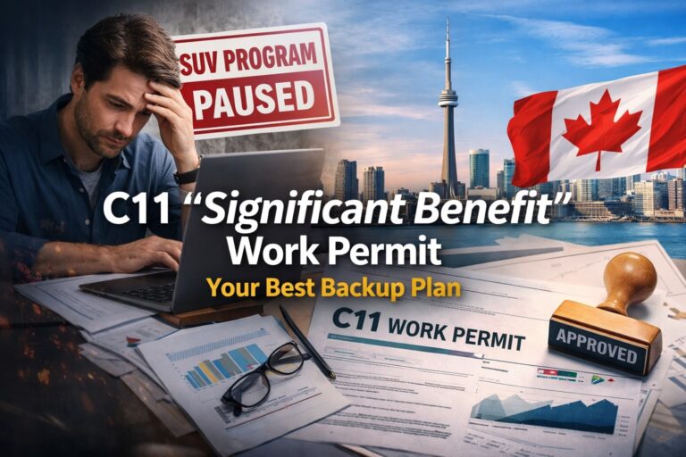 Stranded by the SUV Pause? Why the C11 "Significant Benefit" Work Permit is Your Best Backup